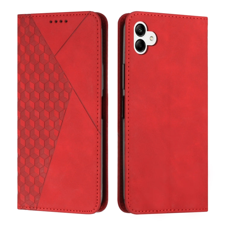 For Samsung Galaxy A04e Diamond Splicing Skin Feel Magnetic Leather Phone Case