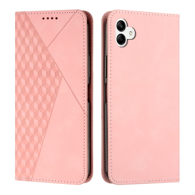 For Samsung Galaxy A04e Diamond Splicing Skin Feel Magnetic Leather Phone Case
