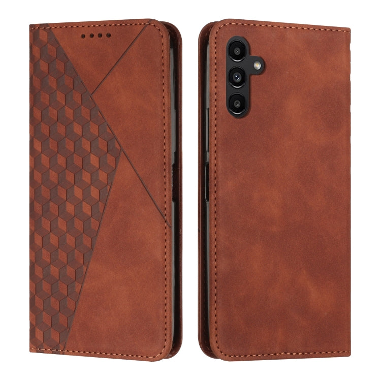 For Samsung Galaxy A34 5G Diamond Splicing Skin Feel Magnetic Leather Phone Case