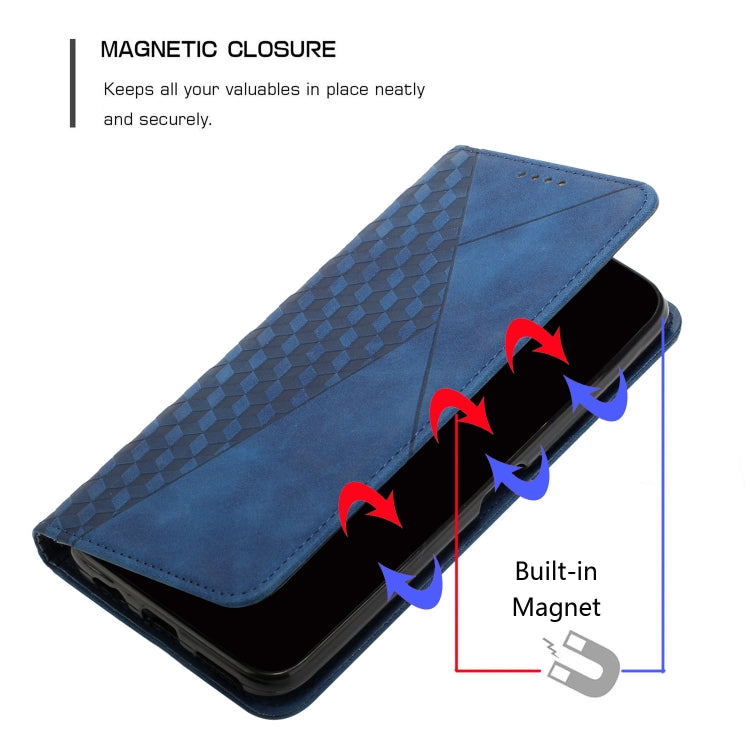 For OPPO A17 Diamond Splicing Skin Feel Magnetic Leather Phone Case