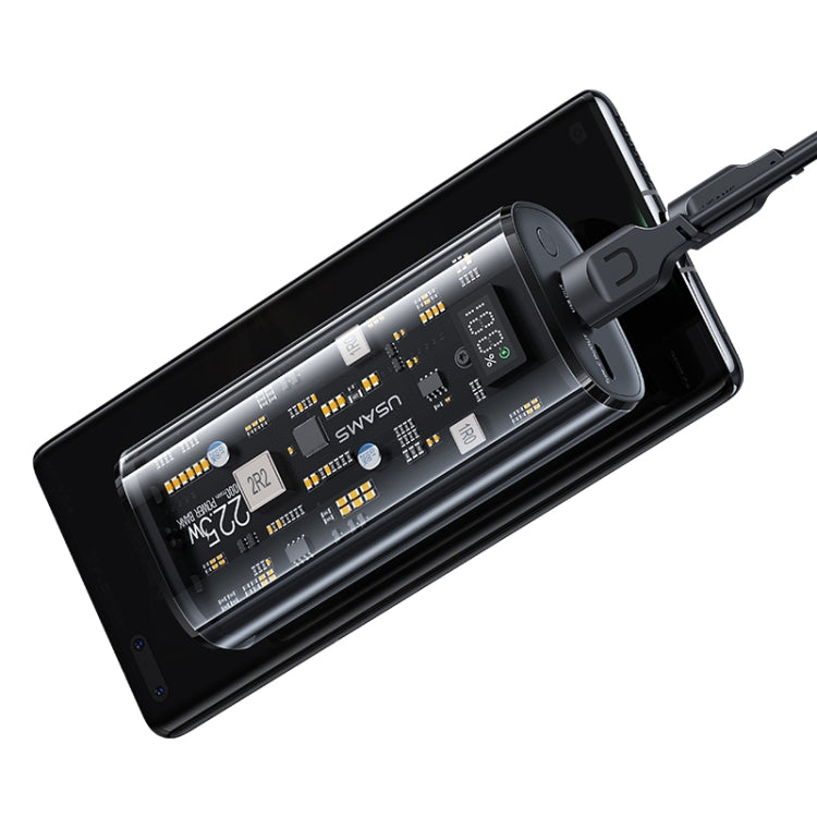 USAMS US-CD189 9000mAh PD20W+QC3.0 Dual Port Fast Charge Digital Display Power Bank