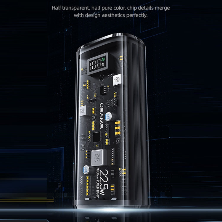 USAMS US-CD189 9000mAh PD20W+QC3.0 Dual Port Fast Charge Digital Display Power Bank