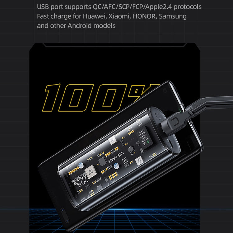 USAMS US-CD189 9000mAh PD20W+QC3.0 Dual Port Fast Charge Digital Display Power Bank
