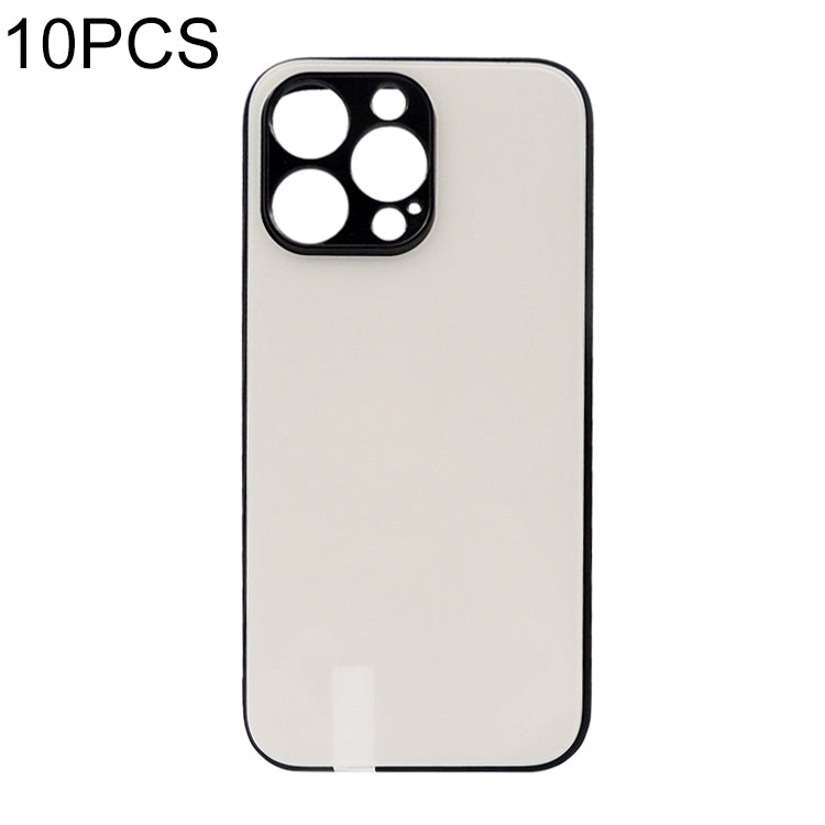 For iPhone 14 Pro Max 10pcs Thermal Transfer Glass Phone Case