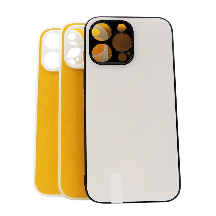 For iPhone 14 Pro Max 10pcs Thermal Transfer Glass Phone Case
