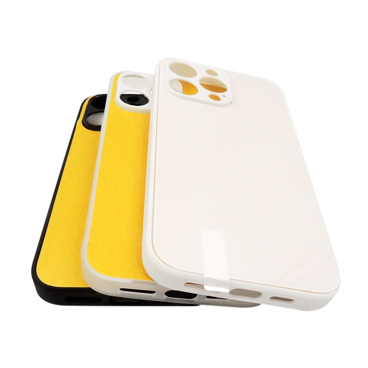 For iPhone 14 Pro Max 10pcs Thermal Transfer Glass Phone Case