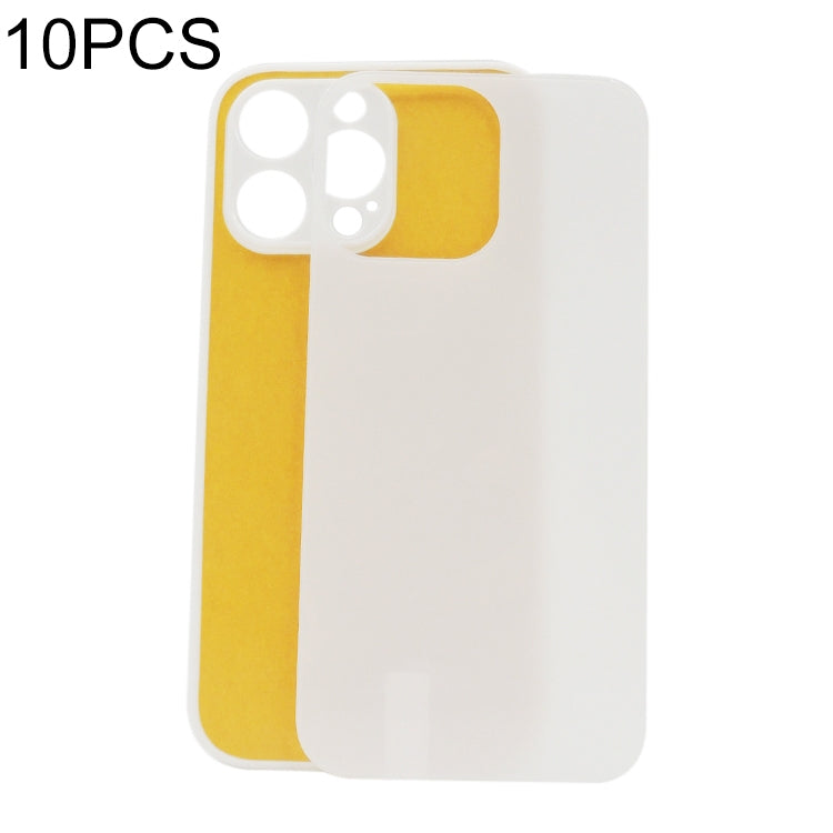 For iPhone 14 Pro 10pcs Thermal Transfer Glass Phone Case