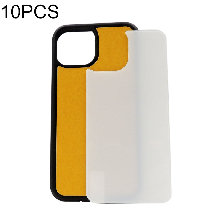 For iPhone 13 Pro Max 10pcs Thermal Transfer Glass Phone Case