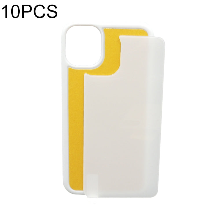 For iPhone 13 Pro Max 10pcs Thermal Transfer Glass Phone Case