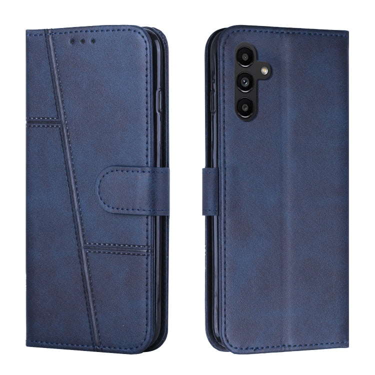 For Samsung Galaxy A34 5G Stitching Calf Texture Buckle Leather Phone Case