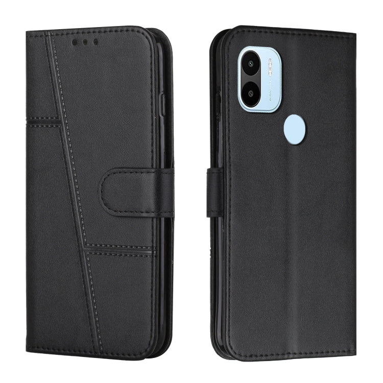 For Xiaomi Redmi A1+ Stitching Calf Texture Buckle Leather Phone Case
