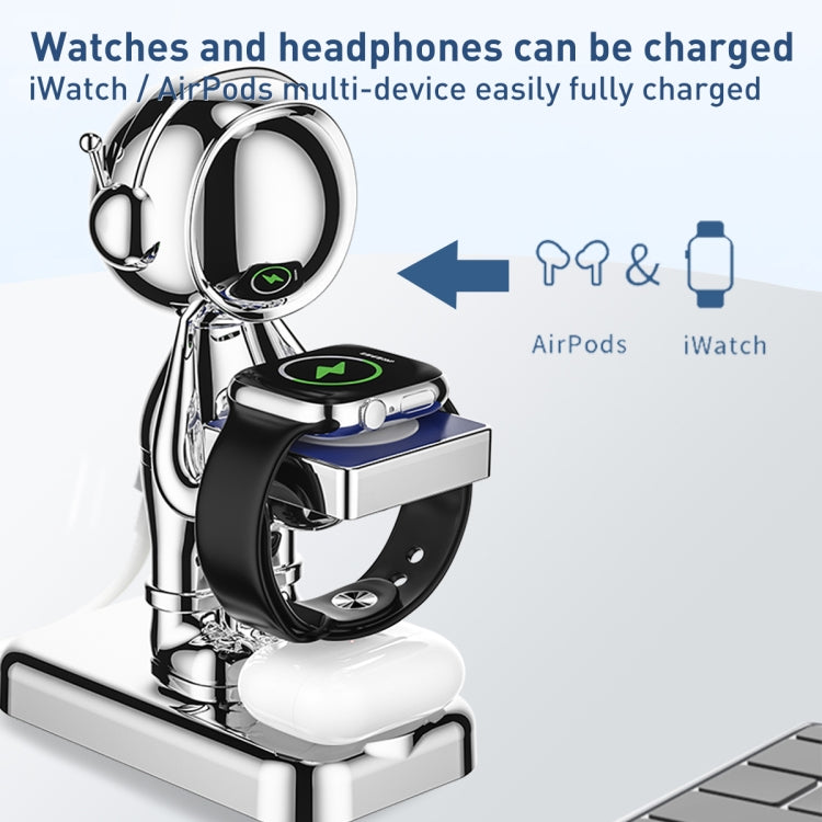For Watch + Headset Intelligent Wireless Charging Holder