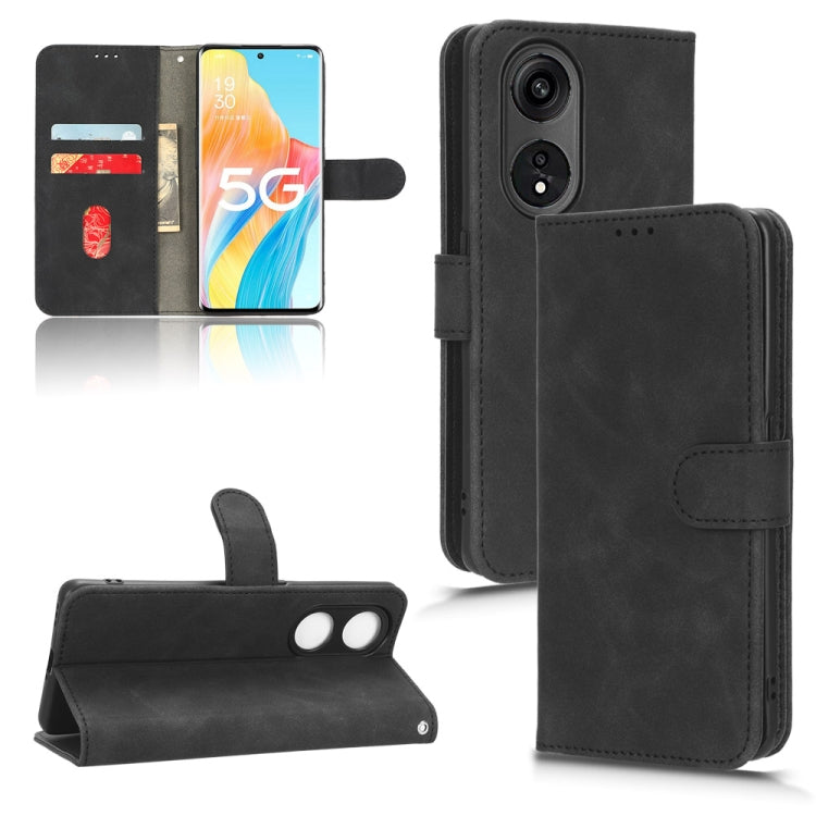 For OPPO A1 Pro Skin Feel Magnetic Flip Leather Phone Case