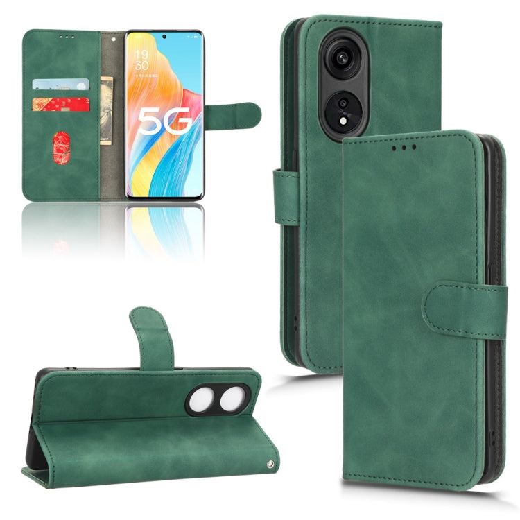 For OPPO A1 Pro Skin Feel Magnetic Flip Leather Phone Case