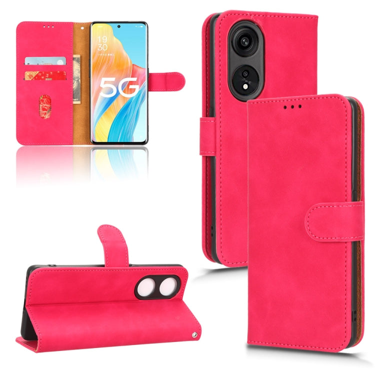 For OPPO A1 Pro Skin Feel Magnetic Flip Leather Phone Case