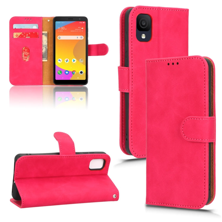 For TCL ION Z Skin Feel Magnetic Flip Leather Phone Case