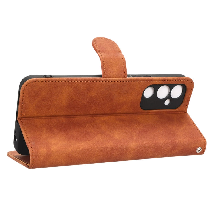 For Tecno Pova 4 Skin Feel Magnetic Flip Leather Phone Case