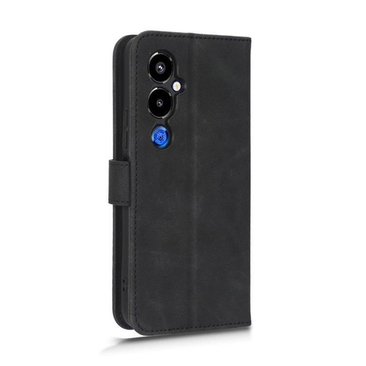 For Tecno Pova 4 Pro Skin Feel Magnetic Flip Leather Phone Case