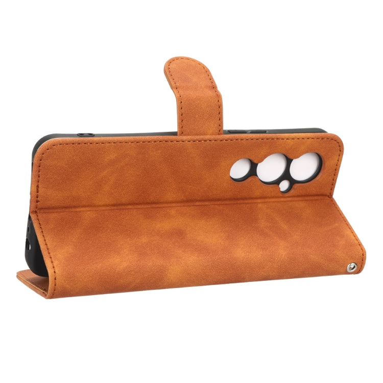 For Tecno Pova 4 Pro Skin Feel Magnetic Flip Leather Phone Case