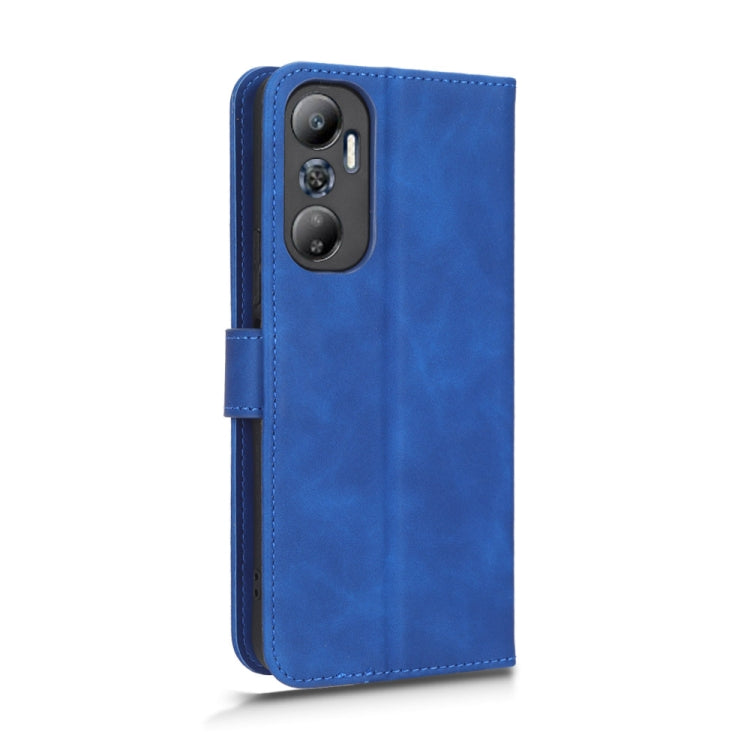 For Infinix Hot 20 4G Skin Feel Magnetic Flip Leather Phone Case