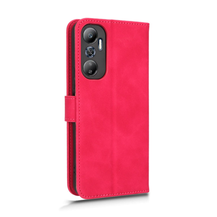 For Infinix Hot 20 4G Skin Feel Magnetic Flip Leather Phone Case