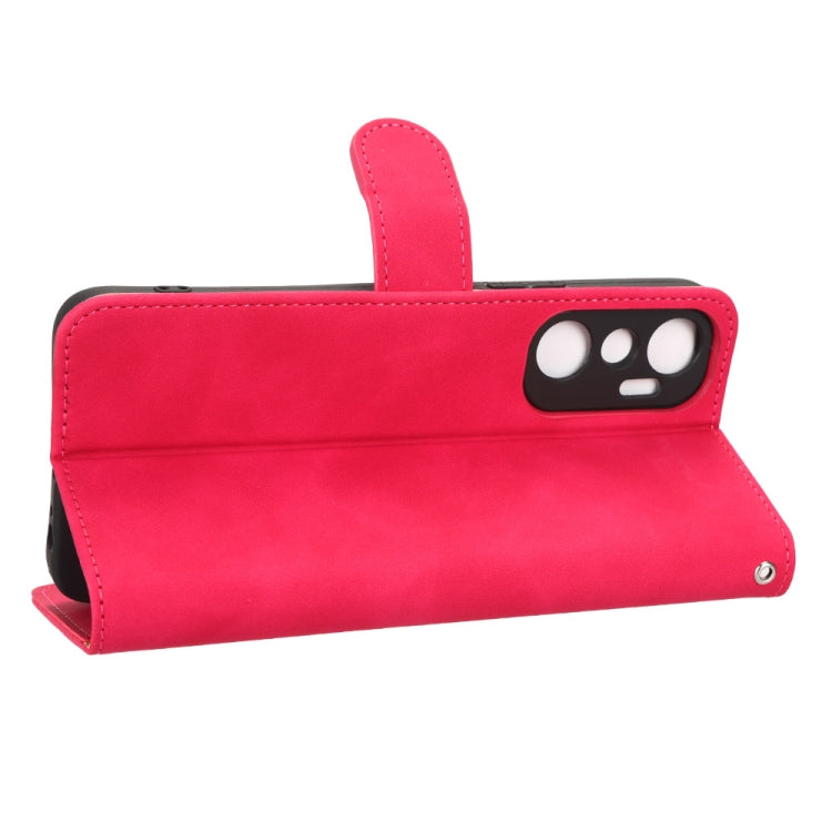 For Infinix Hot 20 4G Skin Feel Magnetic Flip Leather Phone Case