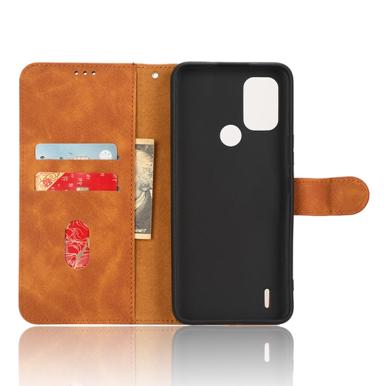 For Nokia C31 Skin Feel Magnetic Flip Leather Phone Case