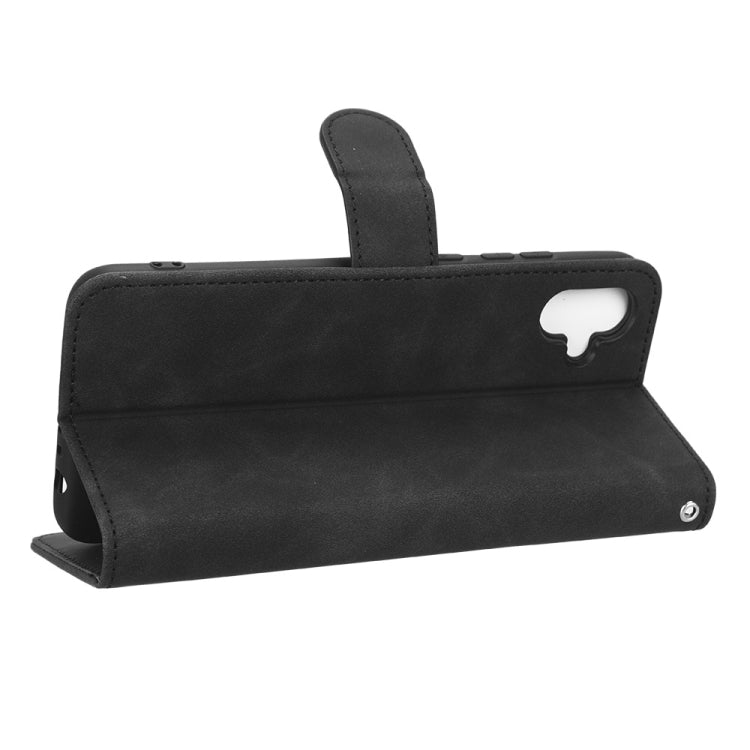 For Samsung Galaxy A04e Skin Feel Magnetic Flip Leather Phone Case