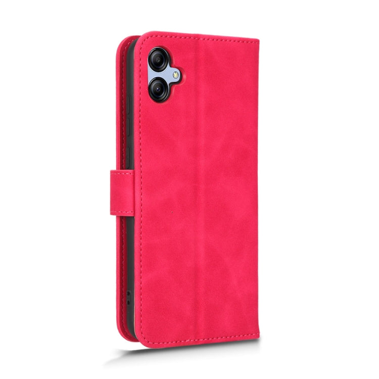 For Samsung Galaxy A04e Skin Feel Magnetic Flip Leather Phone Case