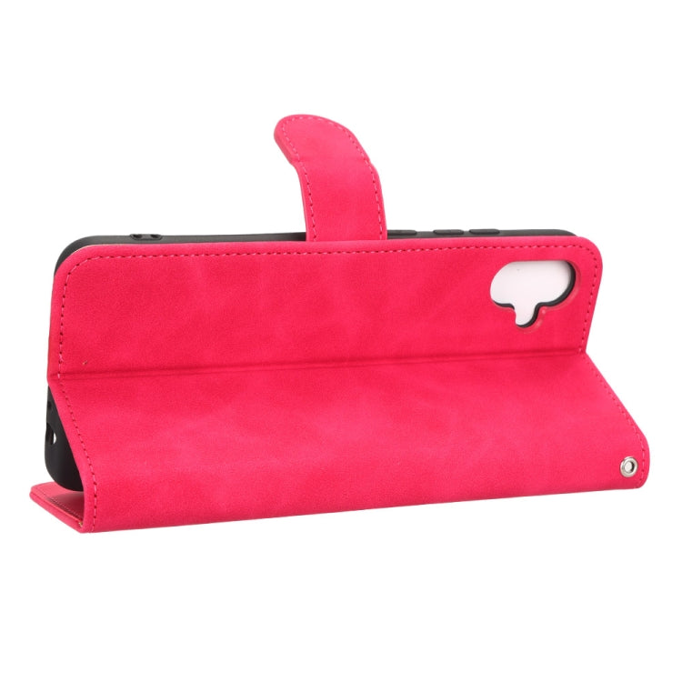 For Samsung Galaxy A04e Skin Feel Magnetic Flip Leather Phone Case