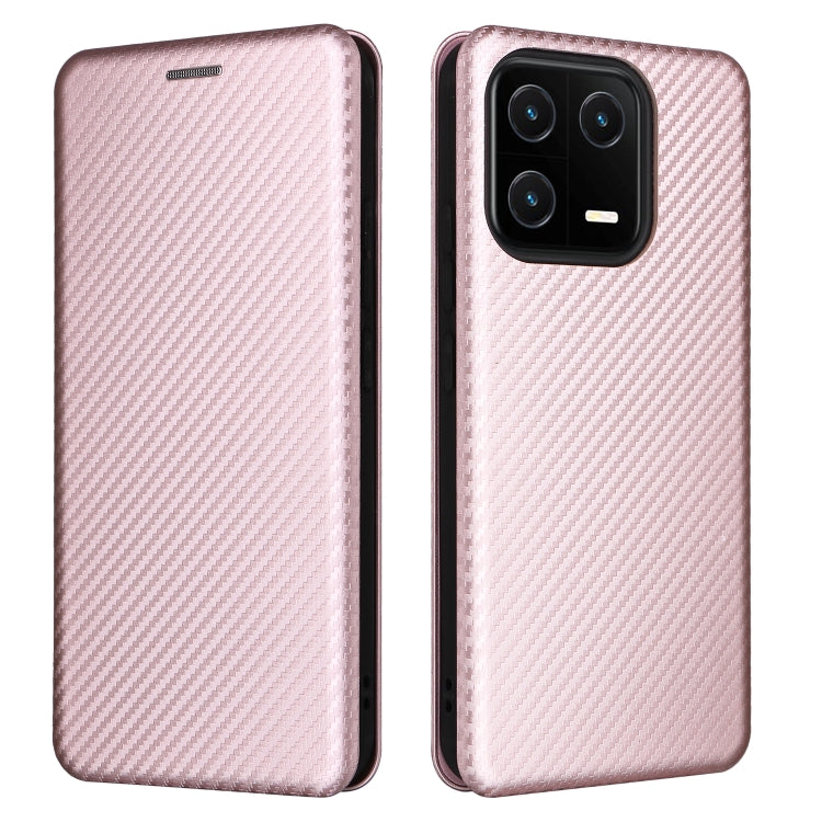 For Xiaomi 13 Carbon Fiber Texture Flip Leather Phone Case