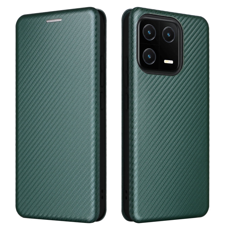 For Xiaomi 13 Carbon Fiber Texture Flip Leather Phone Case