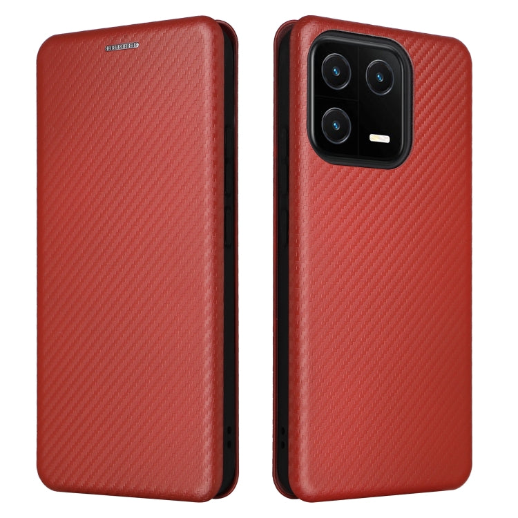 For Xiaomi 13 Carbon Fiber Texture Flip Leather Phone Case