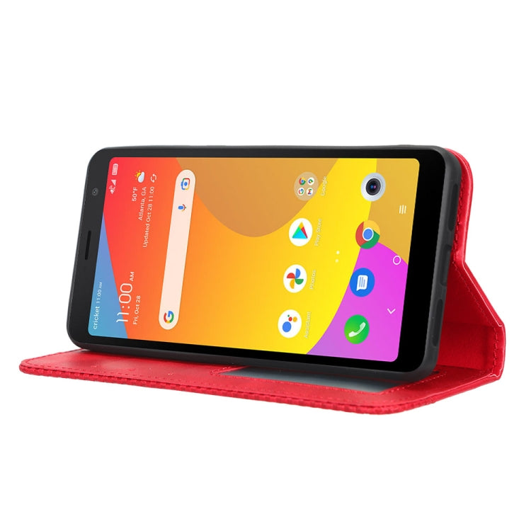 For TCL ION Z Magnetic Buckle Retro Texture Leather Phone Case