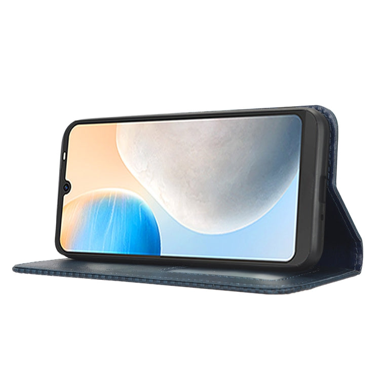 For Tecno Pop 6 BE7 Magnetic Buckle Retro Texture Leather Phone Case