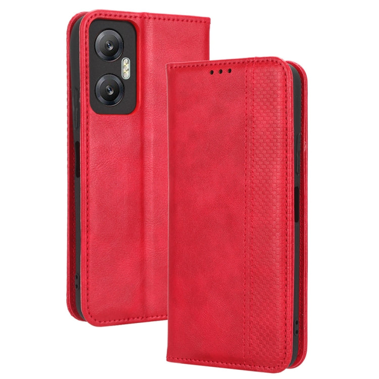 For Infinix Hot 20 5G X666B Magnetic Buckle Retro Texture Leather Phone Case