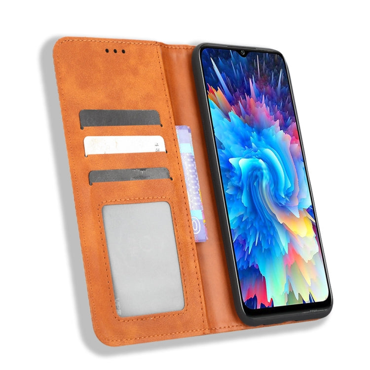 For Infinix Hot 20 5G X666B Magnetic Buckle Retro Texture Leather Phone Case