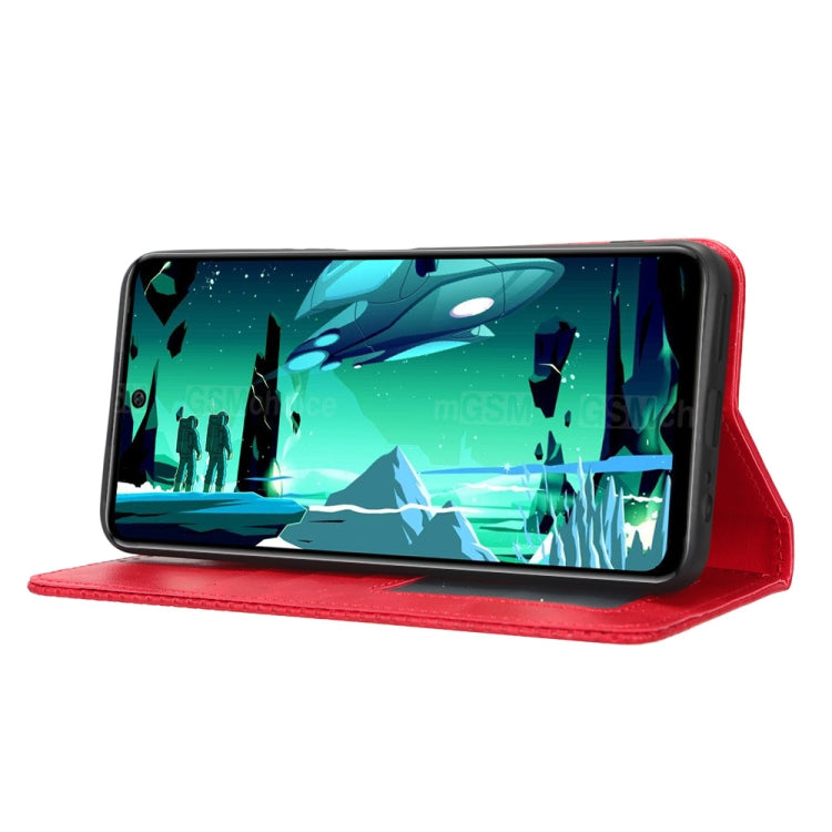 For Infinix Hot 20S X6827 Magnetic Buckle Retro Texture Leather Phone Case