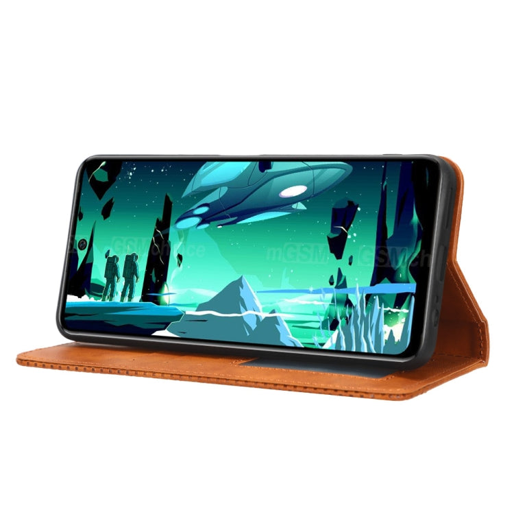 For Infinix Hot 20S X6827 Magnetic Buckle Retro Texture Leather Phone Case