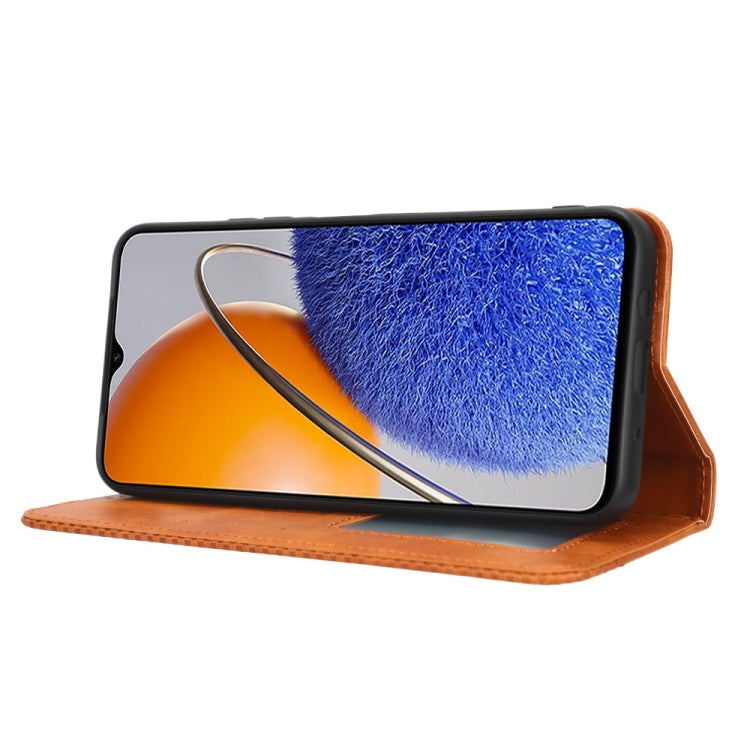 For Huawei nova Y61 Magnetic Buckle Retro Texture Leather Phone Case