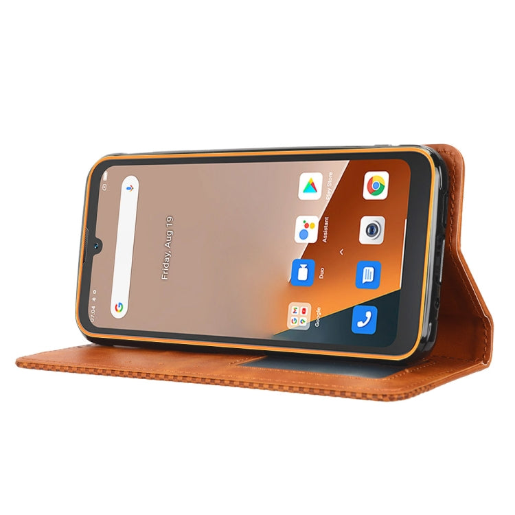 For Blackview BV5200 Magnetic Buckle Retro Texture Leather Phone Case