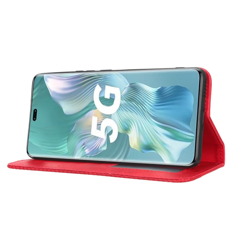 For Honor 80 Pro 5G Magnetic Buckle Retro Texture Leather Phone Case