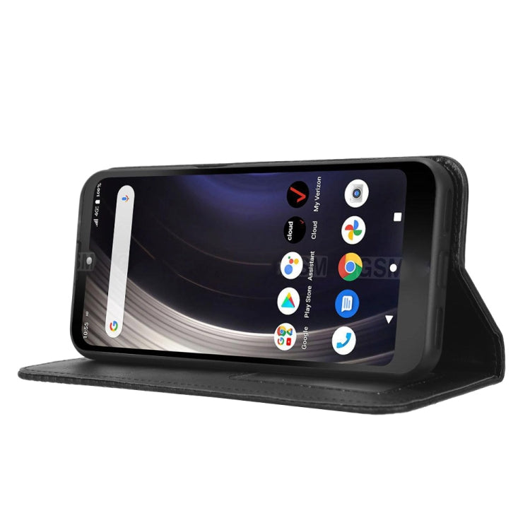 For Orbic JOY RC608L Magnetic Buckle Retro Texture Leather Phone Case