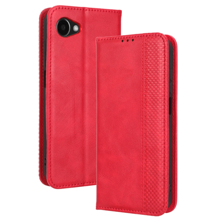 For Orbic JOY RC608L Magnetic Buckle Retro Texture Leather Phone Case