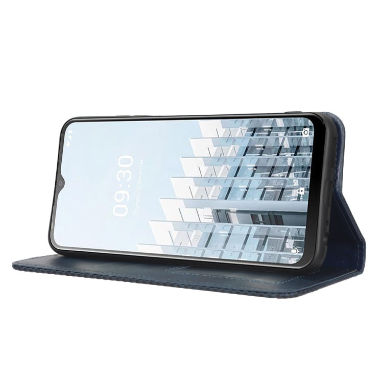 For Tecno Pop 6 Pro BE8 Magnetic Buckle Retro Texture Leather Phone Case