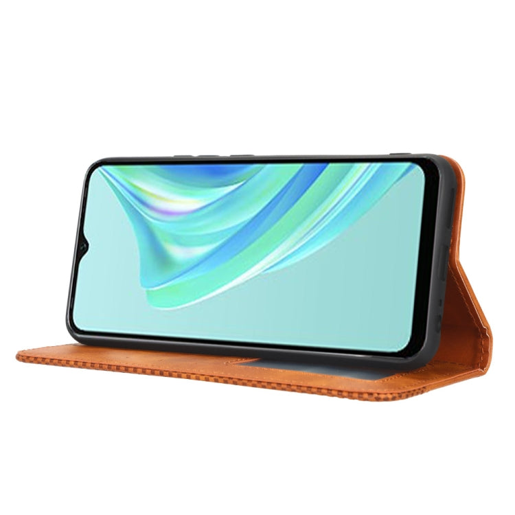 For Infinix Hot 20i Magnetic Buckle Retro Texture Leather Phone Case