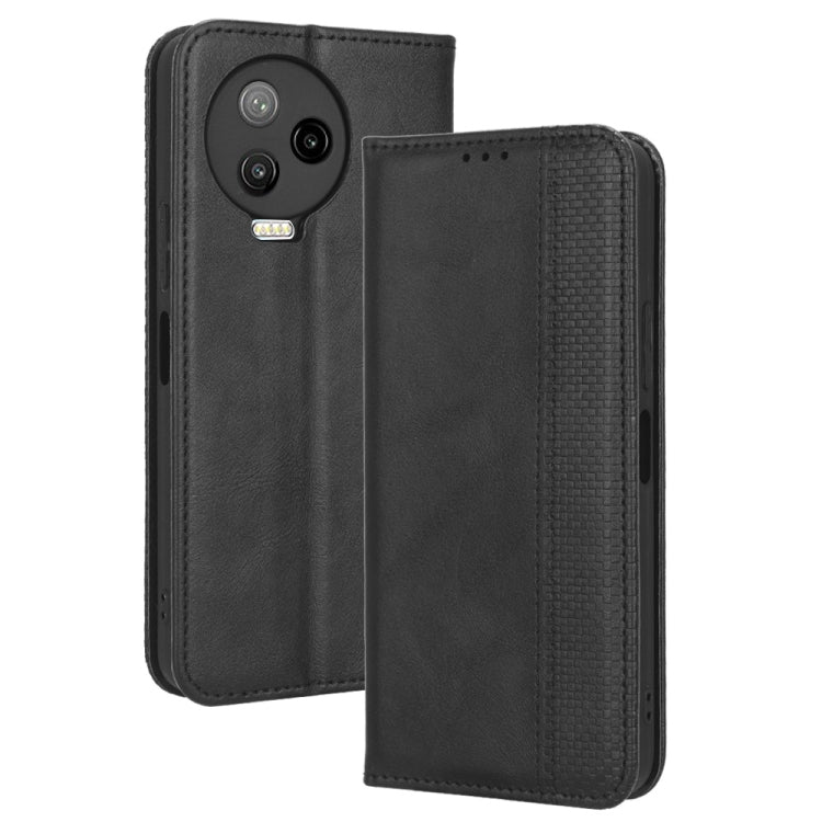 For Infinix Note 12 Pro 4G X676B Magnetic Buckle Retro Texture Leather Phone Case