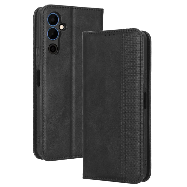 For Tecno Pova Neo 2 Magnetic Buckle Retro Texture Leather Phone Case