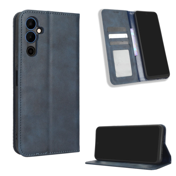 For Tecno Pova Neo 2 Magnetic Buckle Retro Texture Leather Phone Case