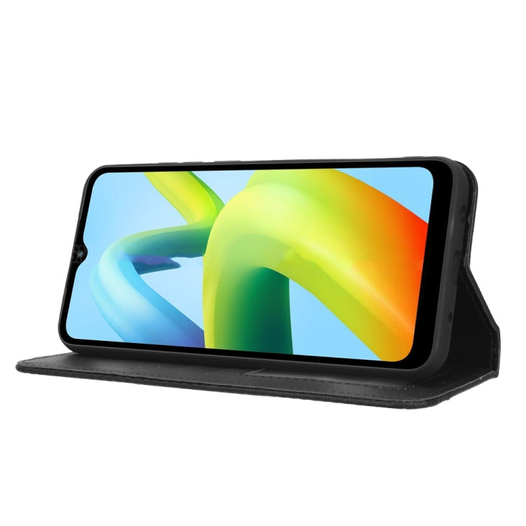 For Xiaomi Redmi A1+ Magnetic Buckle Retro Texture Leather Phone Case